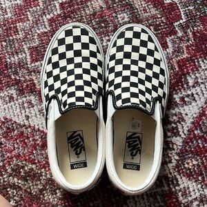 Vans Checkerboard Slip On Shoes
